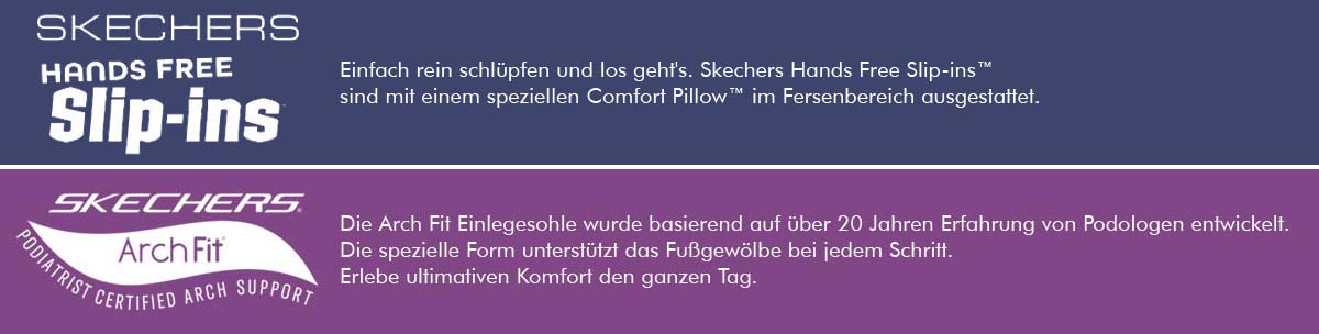 Skechers Slip-Ins und Arch Fit